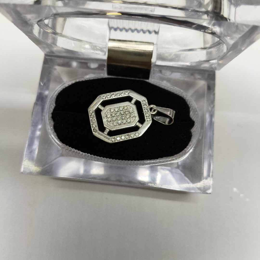 DIJE C/CIRCONIAS PLATA .925 3.4 GR (NUEVO)