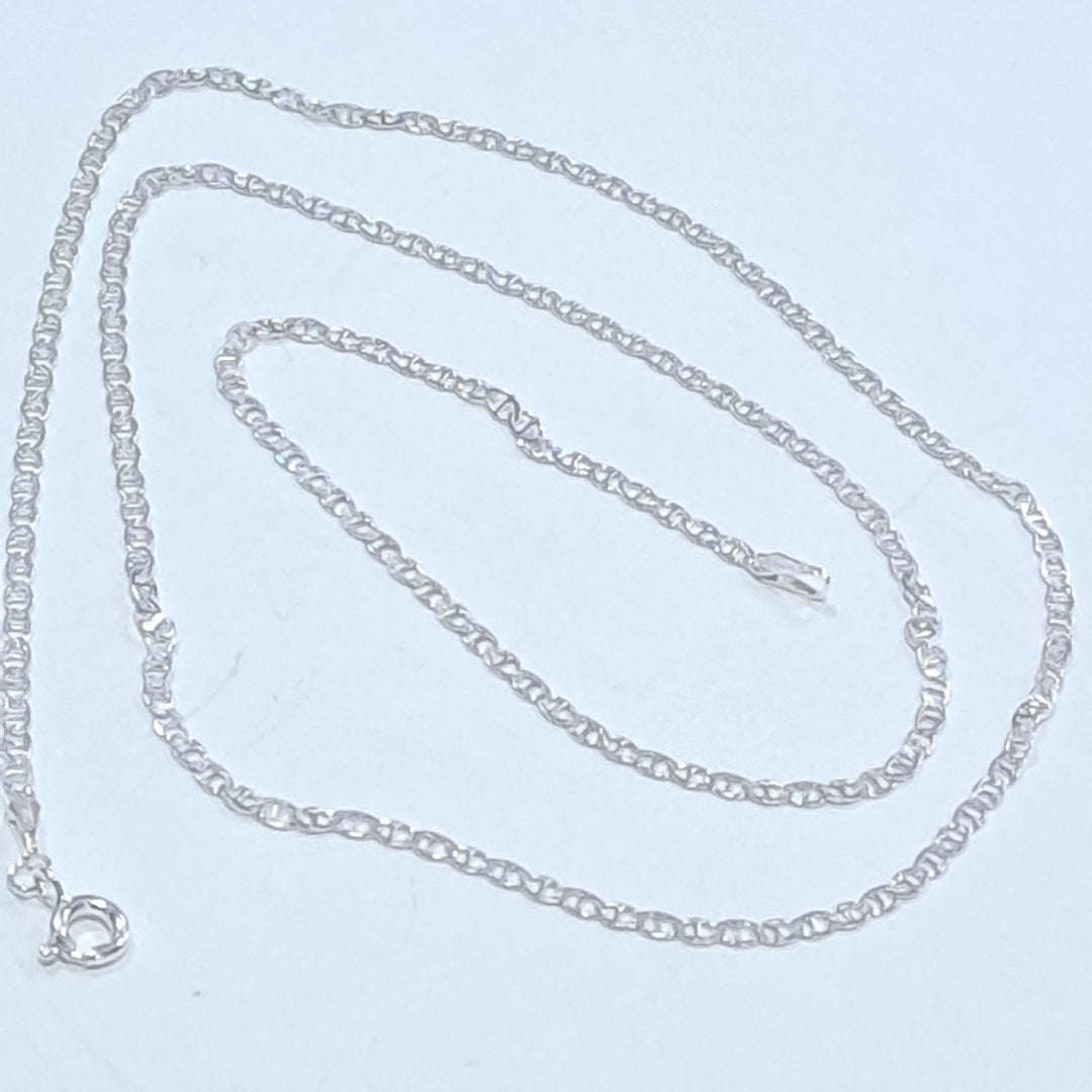 CADENA TEJIDO GUCHI PLATA .925 60 CM 3.8 GR (NUEVO)