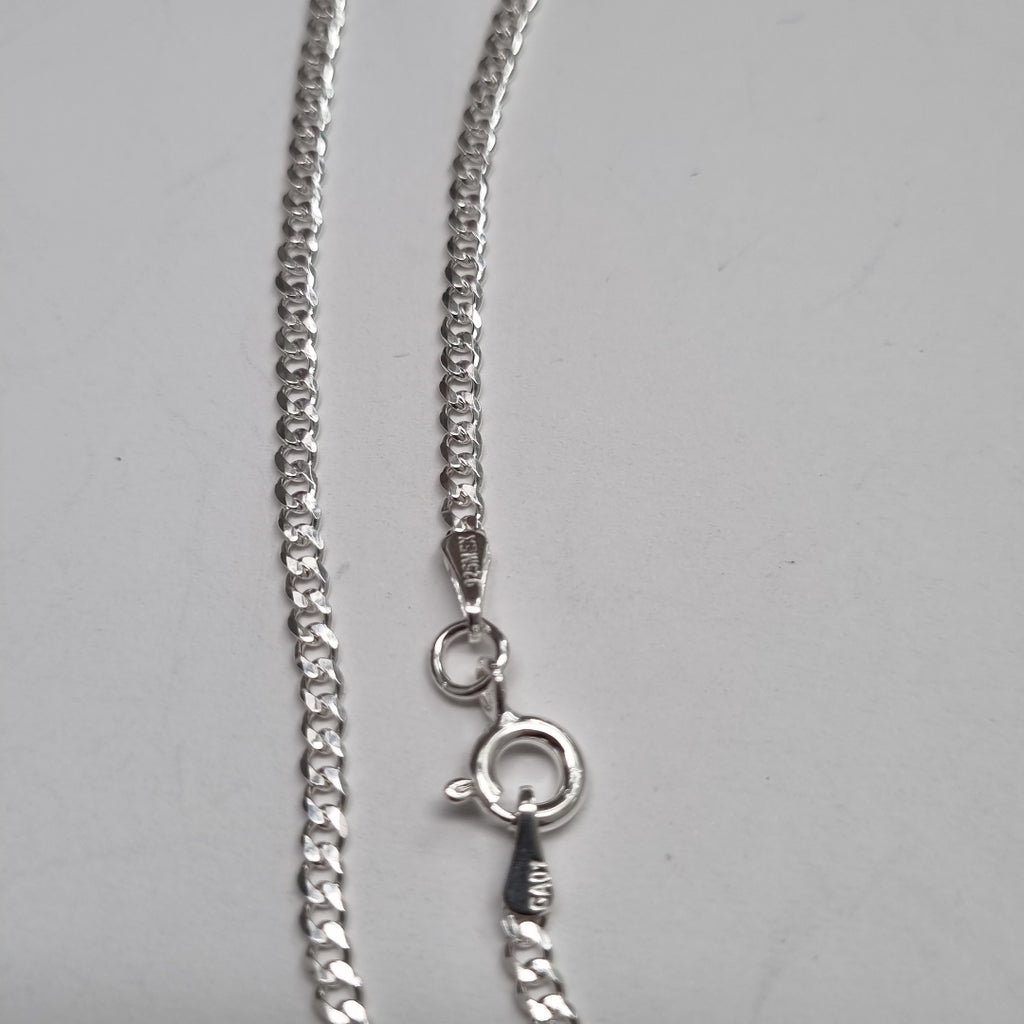 CADENA TEJIDO BARBADO PLATA .925 60 CM 5.6 GR (NUEVO)