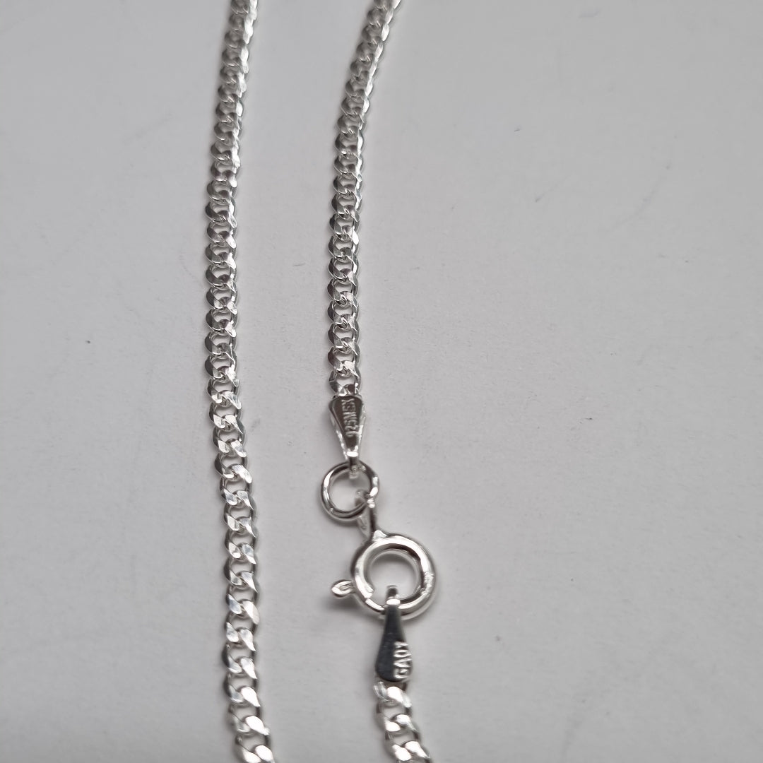 CADENA TEJIDO BARBADO PLATA .925 60 CM 5.6 GR (NUEVO)