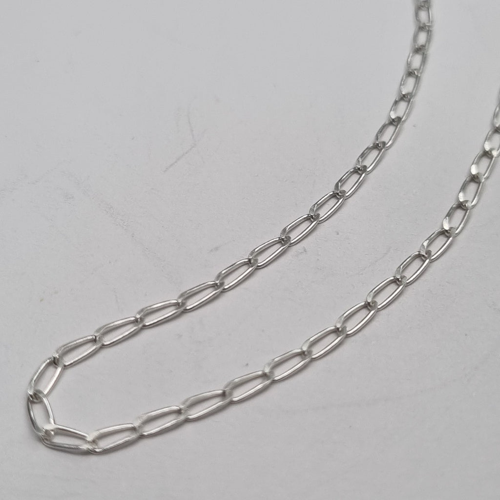 CADENA TEJIDO ESLABONES PLATA .925 55 CM 2.9 GR (NUEVO)
