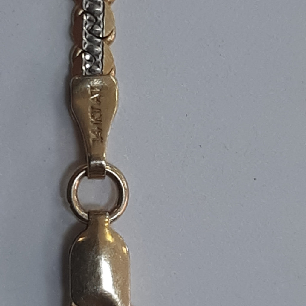 CADENA ORO, ORO COMBINADO 14 K 10.8 GRMS (SEMINUEVO)