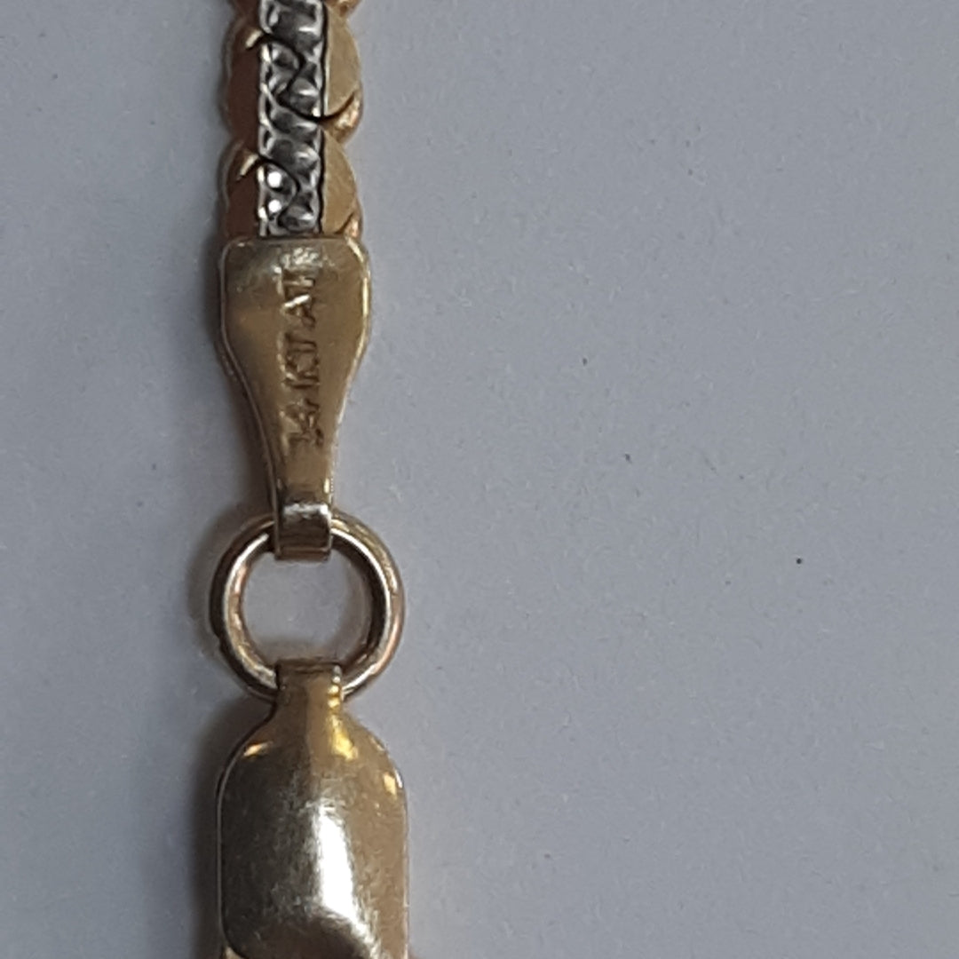 CADENA ORO, ORO COMBINADO 14 K 10.8 GRMS (SEMINUEVO)