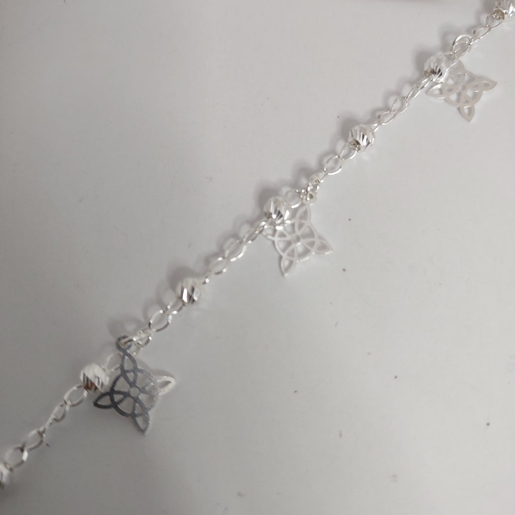 PULSERA TEJIDO ESPECIAL PLATA .925 18 CM 3.1 GR (NUEVO)