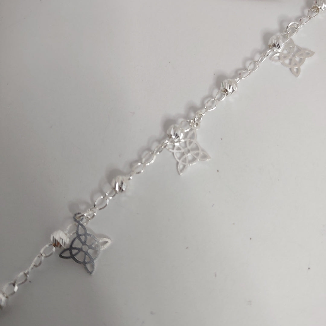 PULSERA TEJIDO ESPECIAL PLATA .925 18 CM 3.1 GR (NUEVO)