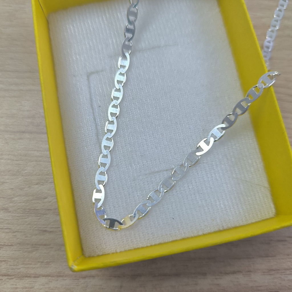 CADENA TEJIDO GUCHI PLATA .925 60 CM 9.2 GR (NUEVO)