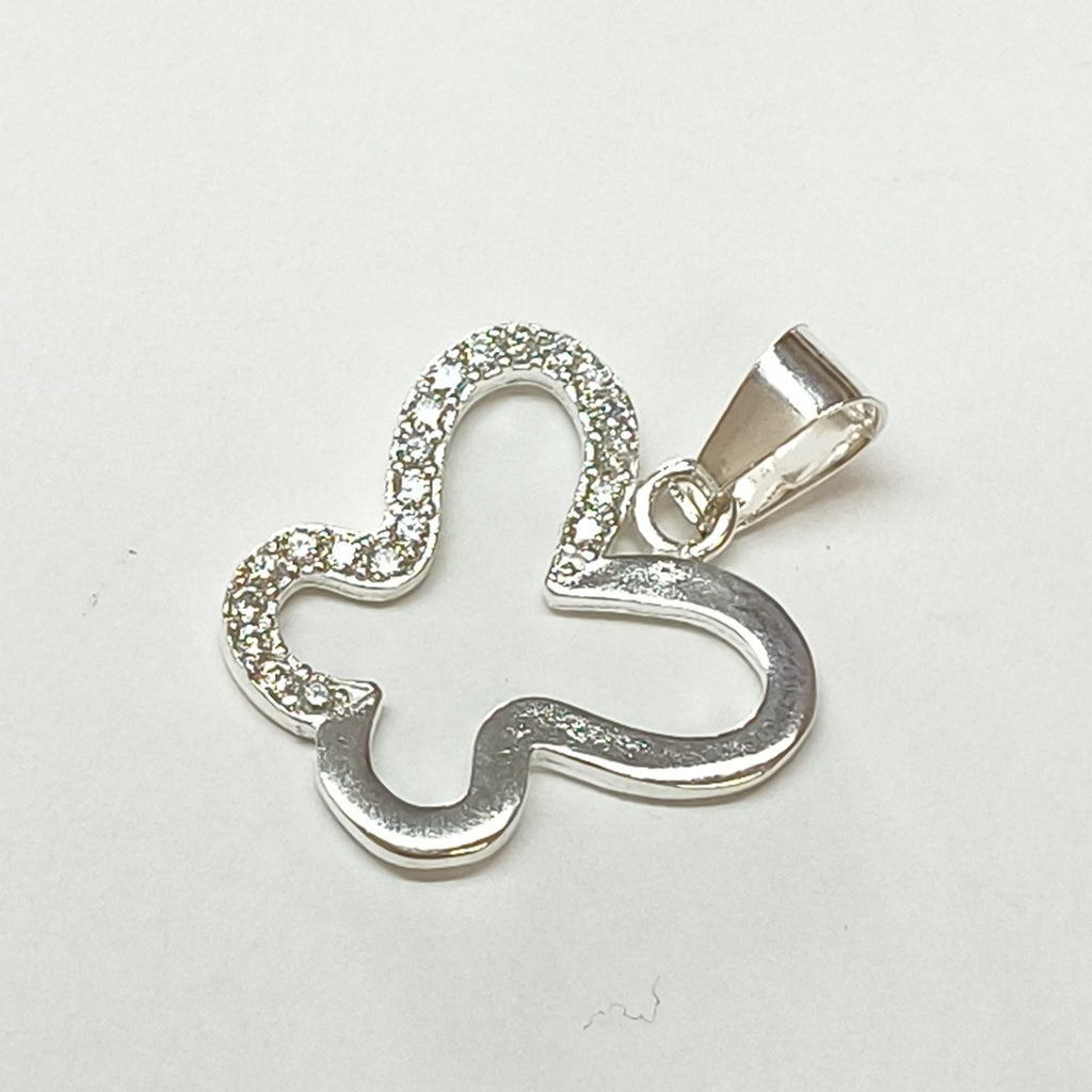 DIJE MARIPOSA C/CIRCONIAS PLATA .925 2.2 GR (NUEVO)