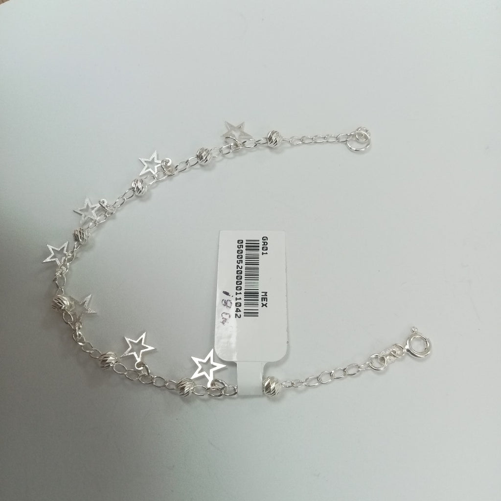 PULSERA TEJIDO ESPECIAL PLATA .925 18 CM 2.9 GR (NUEVO)