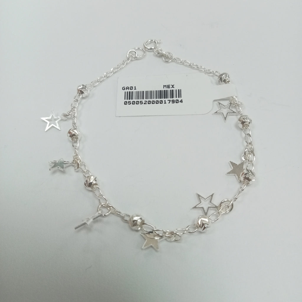 PULSERA TEJIDO ESPECIAL PLATA .925 18 CM 3.1 GR (NUEVO)