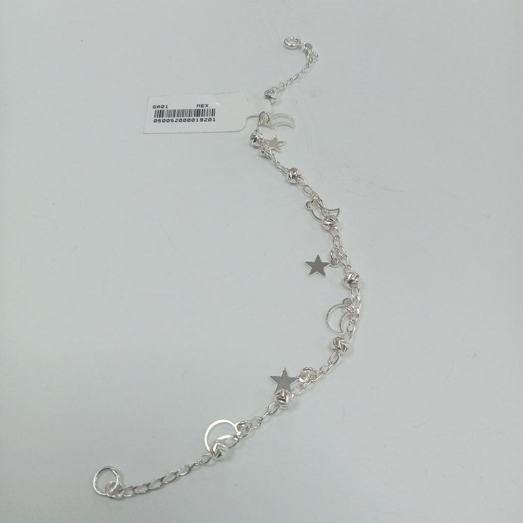 PULSERA TEJIDO TEJIDO ESPECIAL PLATA .925 18 CM 3.1 GR (NUEVO)