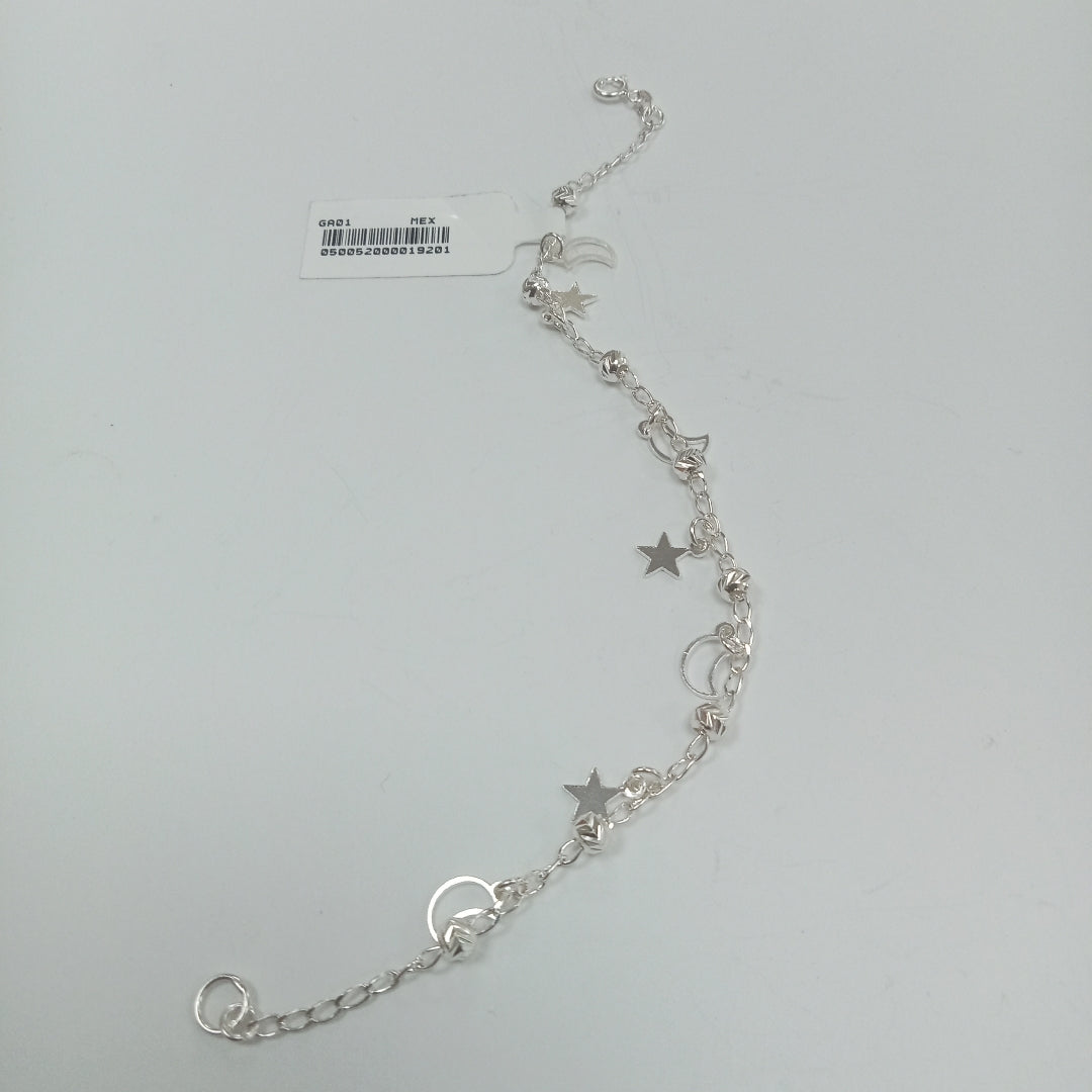 PULSERA TEJIDO TEJIDO ESPECIAL PLATA .925 18 CM 3.1 GR (NUEVO)