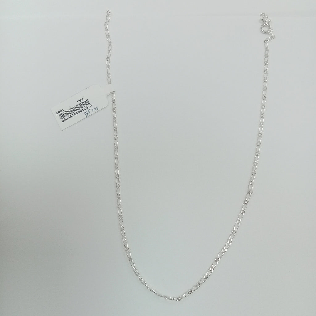 CADENA TEJIDO 1X1 PLATA .925 55 CM 3.3 GR (NUEVO)
