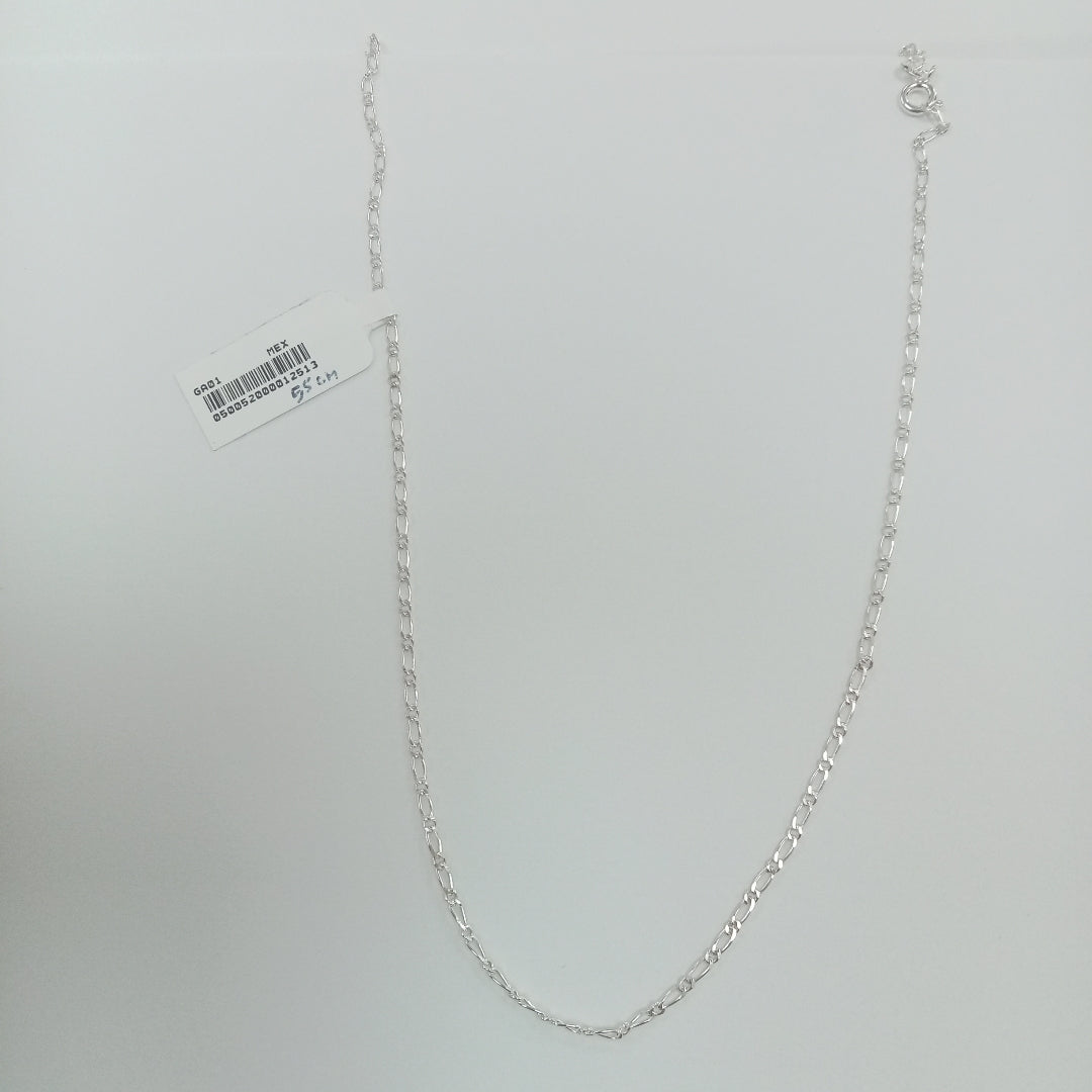 CADENA TEJIDO 1X1 PLATA .925 55 CM 3.3 GR (NUEVO)
