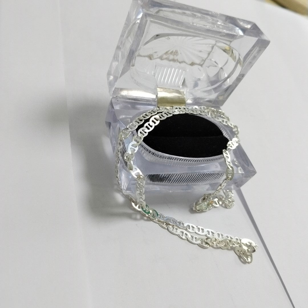 CADENA TEJIDO GUCHI PLATA .925 55 CM 12.7 GR (NUEVO)