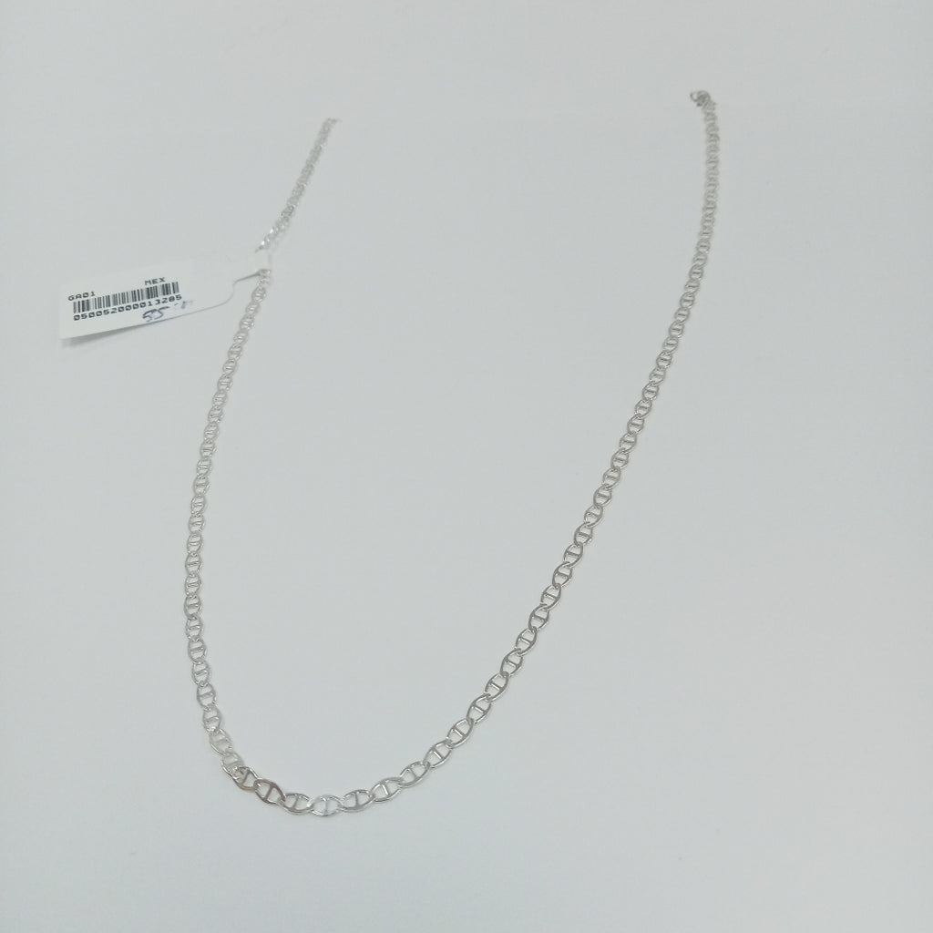 CADENA TEJIDO GUCHI PLATA .925 55 CM 3.2 GR (NUEVO)