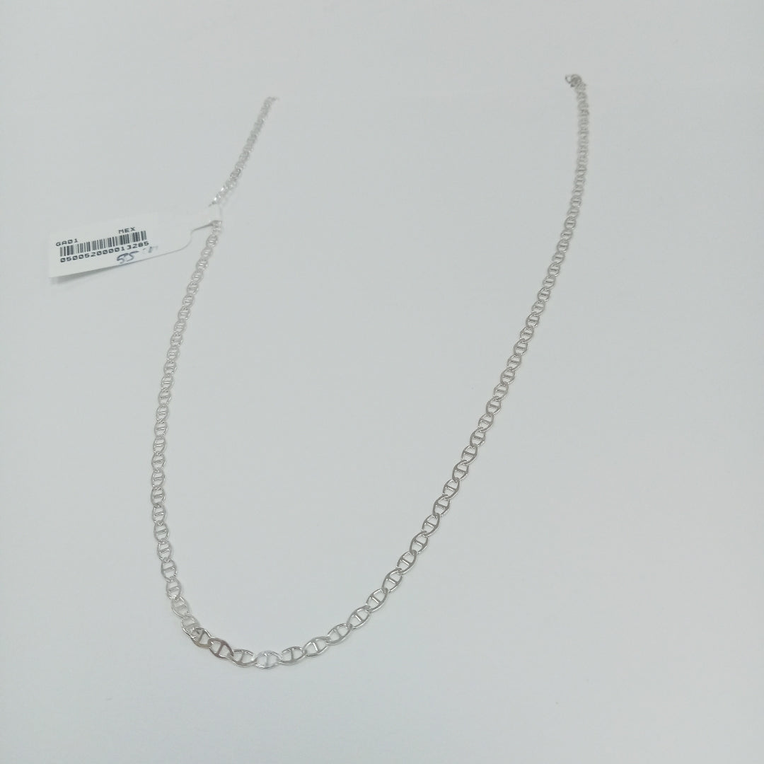 CADENA TEJIDO GUCHI PLATA .925 55 CM 3.2 GR (NUEVO)
