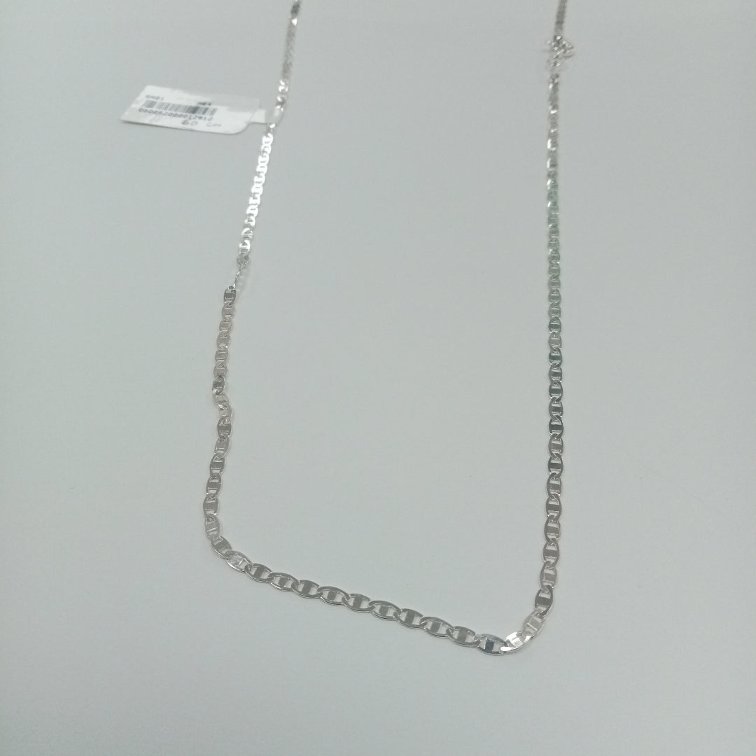 CADENA TEJIDO ESPEJO PLATA .925 60 CM 4.2 GR (NUEVO)