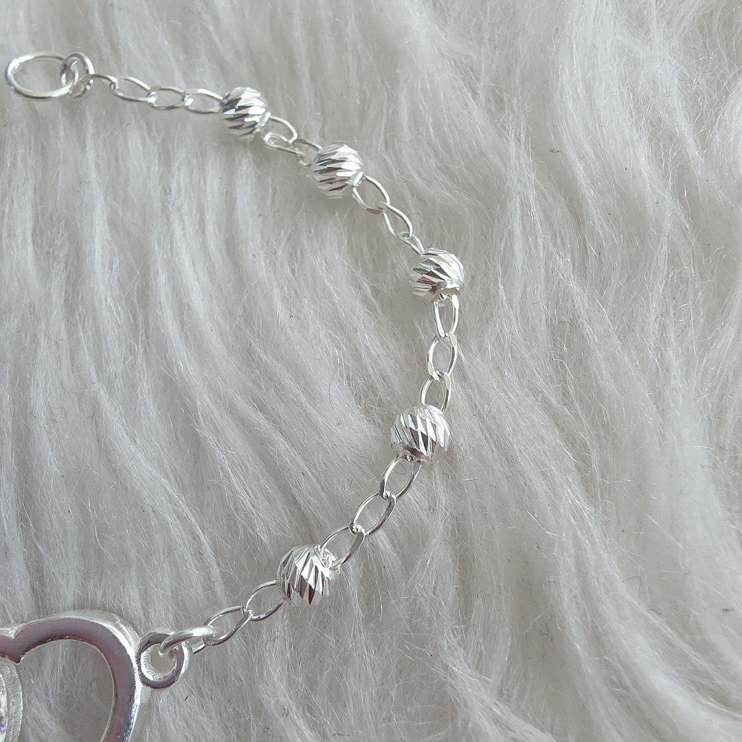 PULSERA TEJIDO TEJIDO ESPECIAL PLATA .925 18 CM 4.1 GR (NUEVO)