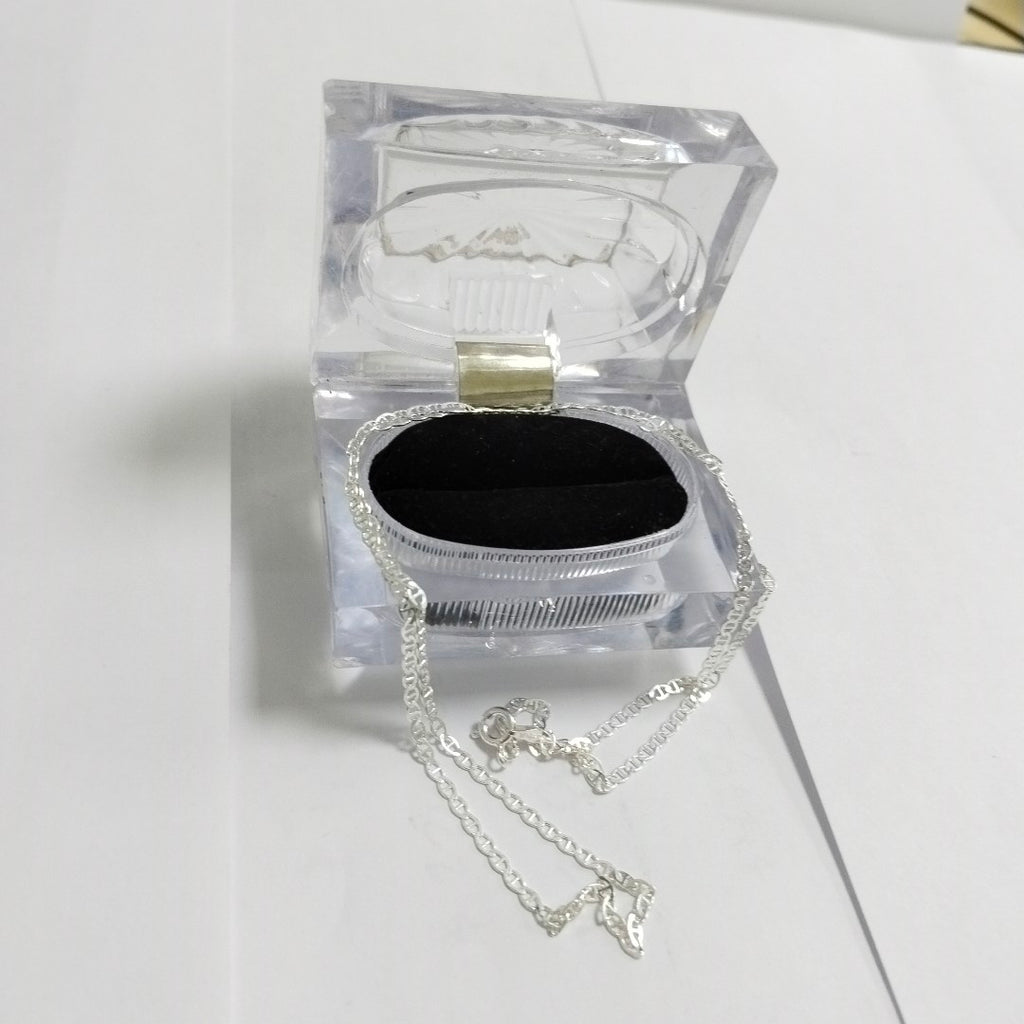 CADENA TEJIDO GUCHI PLATA .925 60 CM 3.7 GR (NUEVO)