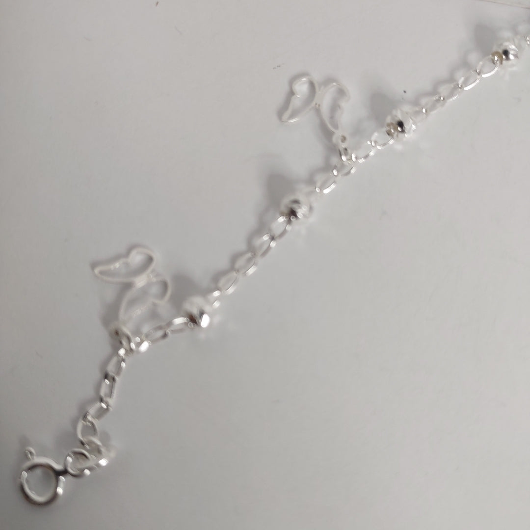 PULSERA TEJIDO ESPECIAL PLATA .925 18 CM 2.8 GR (NUEVO)