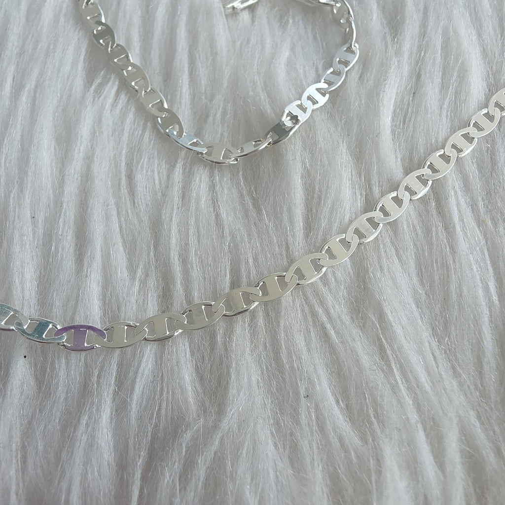 CADENA TEJIDO GUCHI PLATA .925 60 CM 9.1 GR (NUEVO)