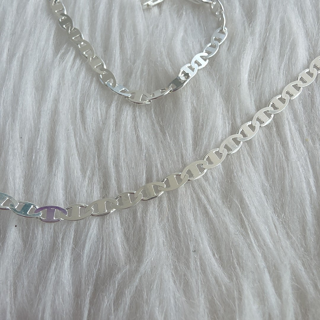CADENA TEJIDO GUCHI PLATA .925 60 CM 9.1 GR (NUEVO)