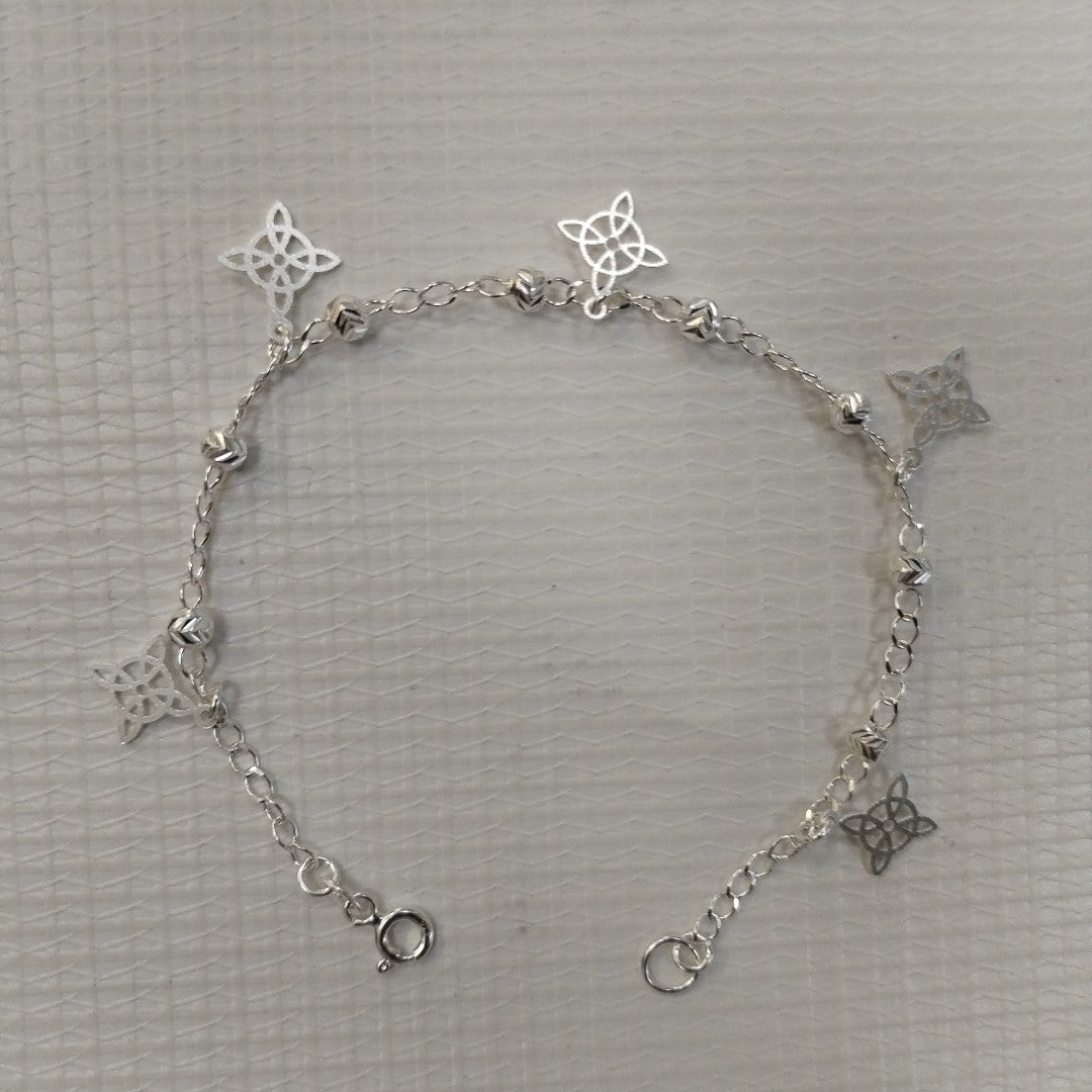 PULSERA TEJIDO ESPECIAL PLATA .925 18 CM 3.1 GR (NUEVO)