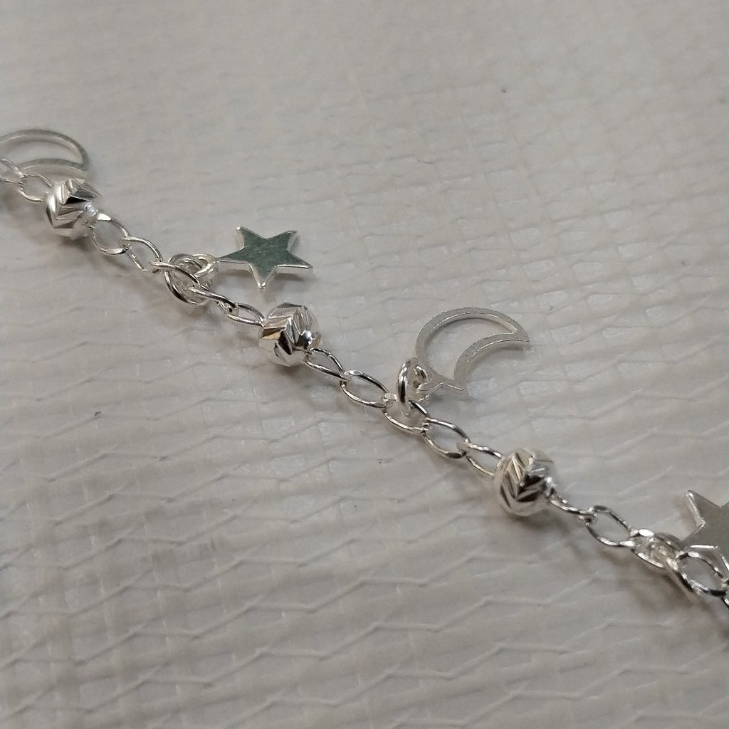 PULSERA TEJIDO TEJIDO ESPECIAL PLATA .925 18 CM 3.1 GR (NUEVO)