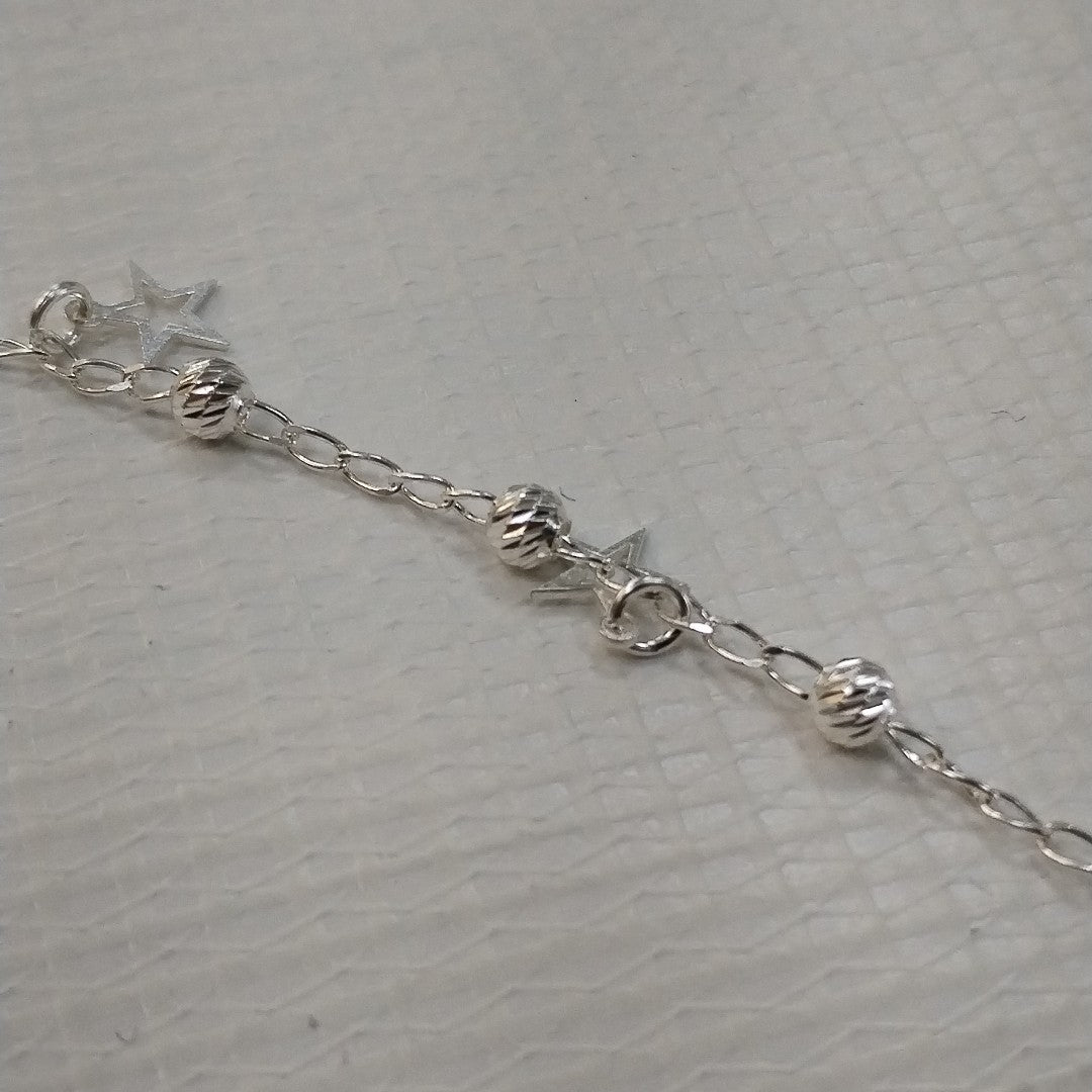 PULSERA TEJIDO ESPECIAL PLATA .925 18 CM 2.7 GR (NUEVO)