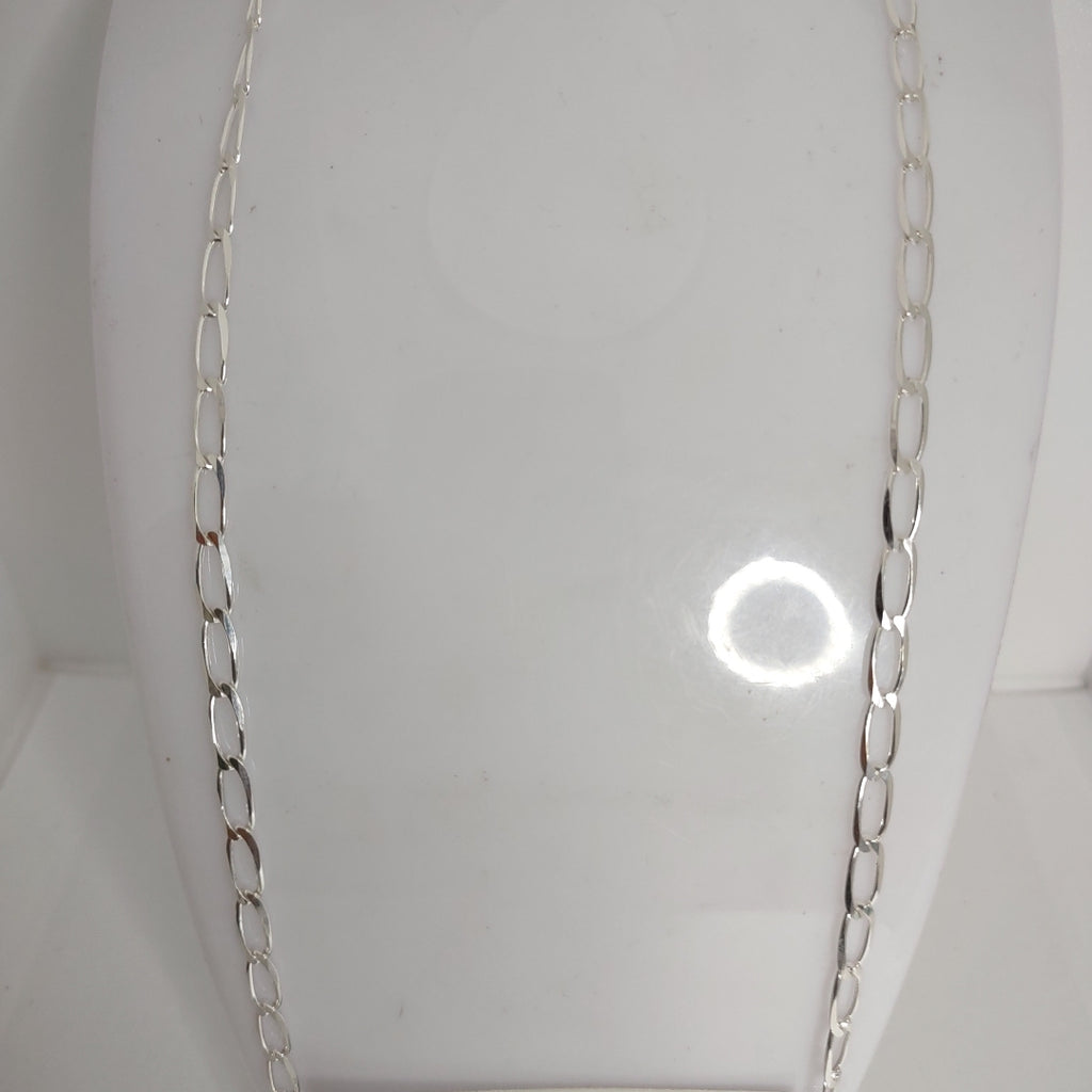 CADENA TEJIDO ESLABONES PLATA .925 60 CM 10.5 GR (NUEVO)