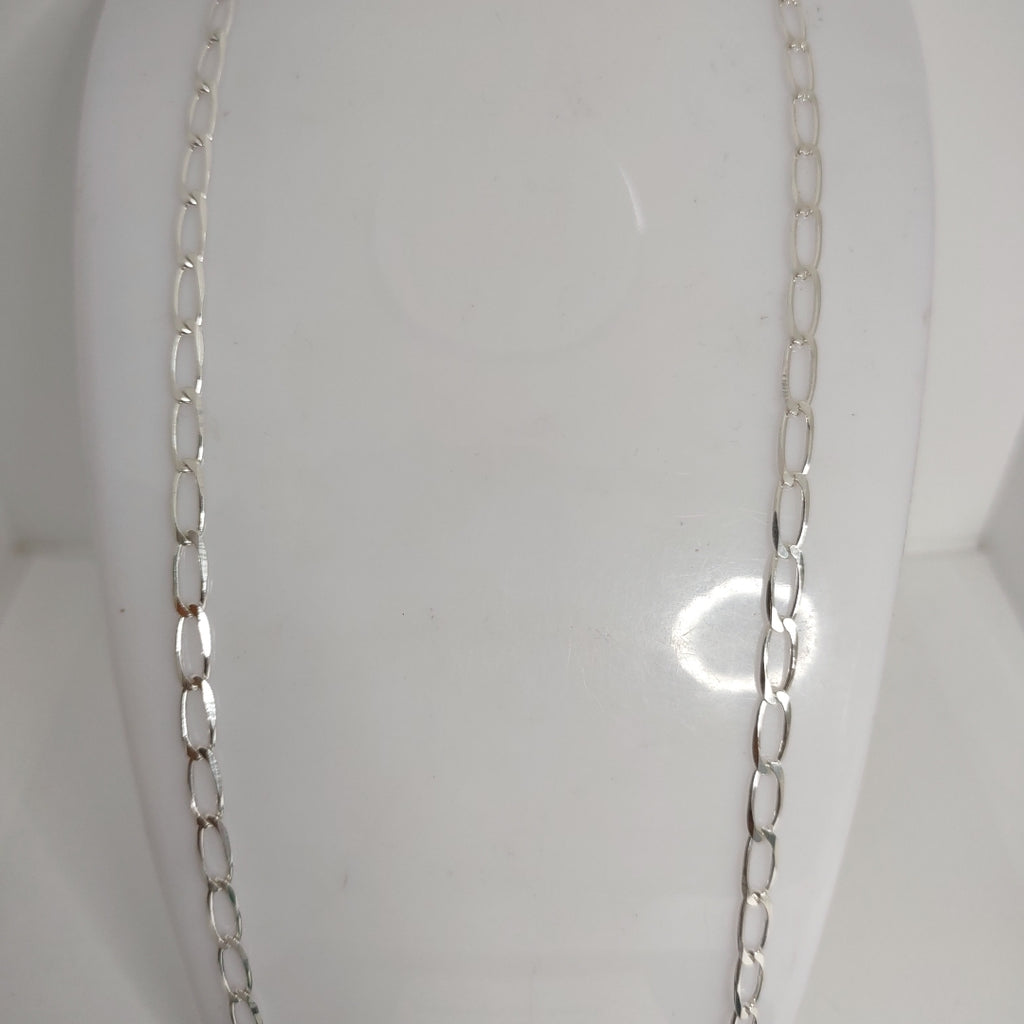 CADENA TEJIDO ESLABONES PLATA .925 55 CM 10 GR (NUEVO)