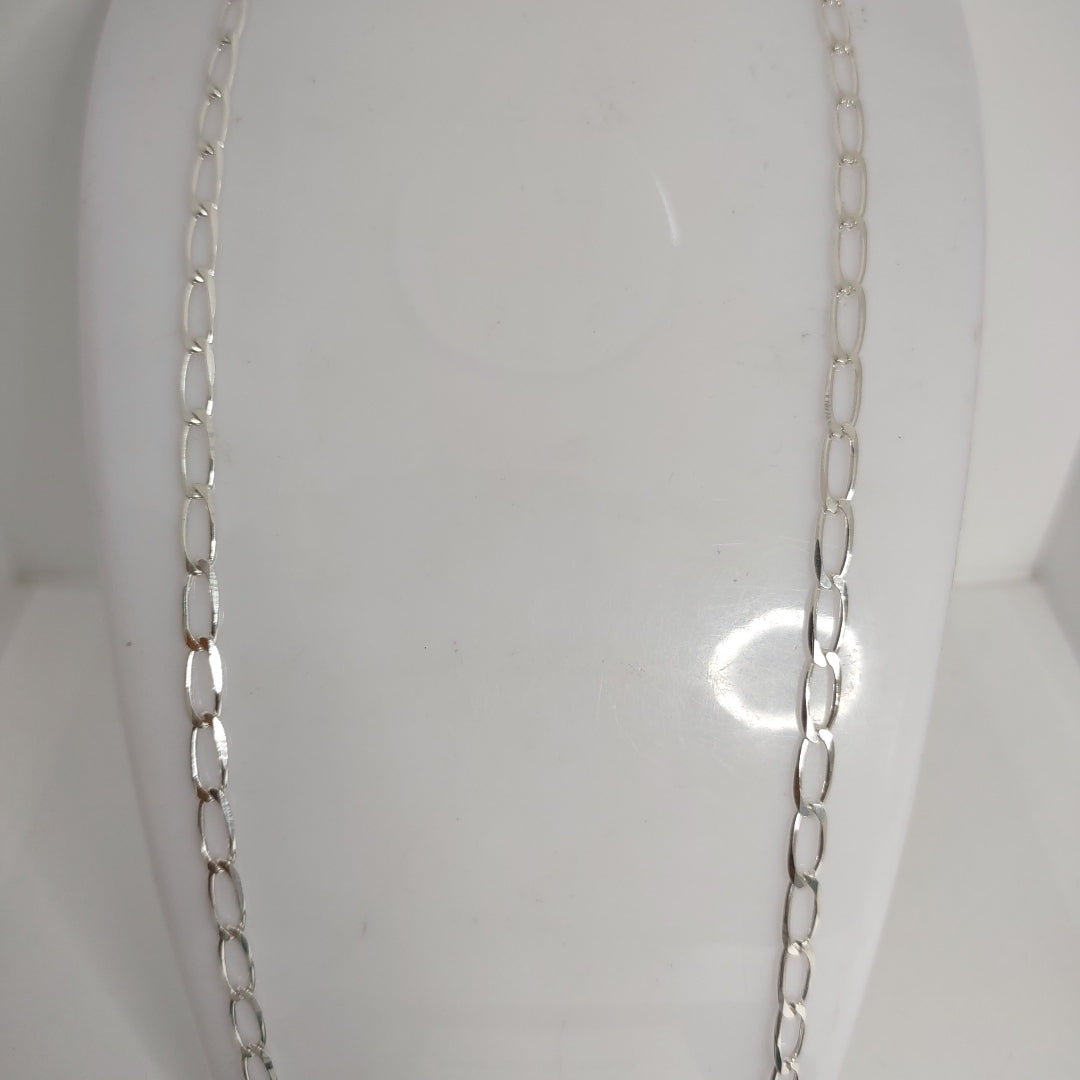 CADENA TEJIDO ESLABONES PLATA .925 55 CM 10 GR (NUEVO)