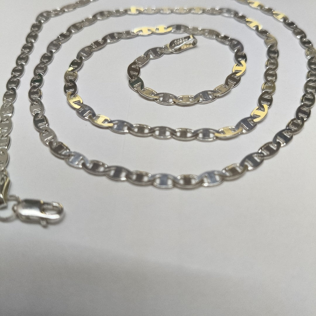 CADENA TEJIDO GUCHI PLATA .925 60 CM 9.4 GR (NUEVO)