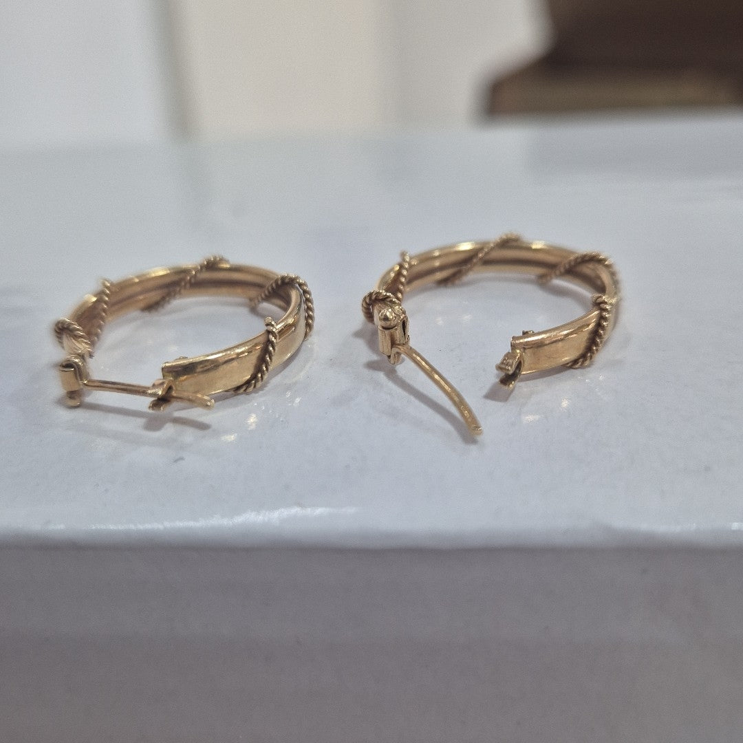 ARRACADAS PAR ORO 14 K 2,80 GRMS (SEMINUEVO)