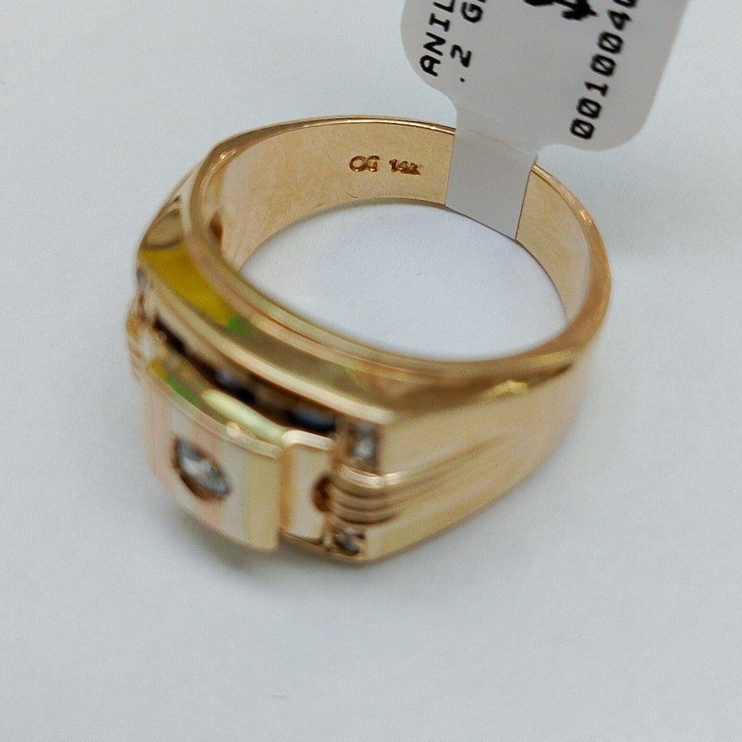 ANILLO ORO 14 K 11.2 GRMS (SEMINUEVO)