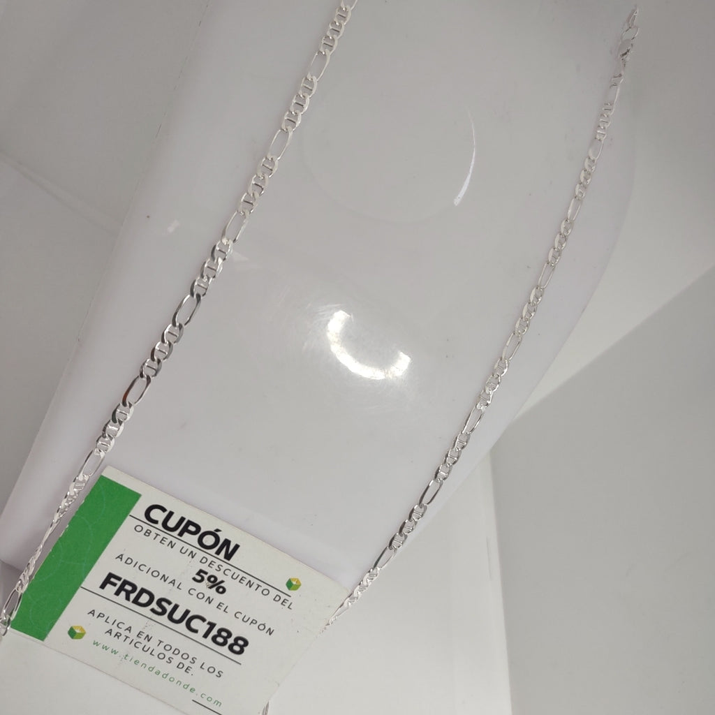 CADENA TEJIDO 3X1 PLATA .925 60 CM 8.5 GR (NUEVO)