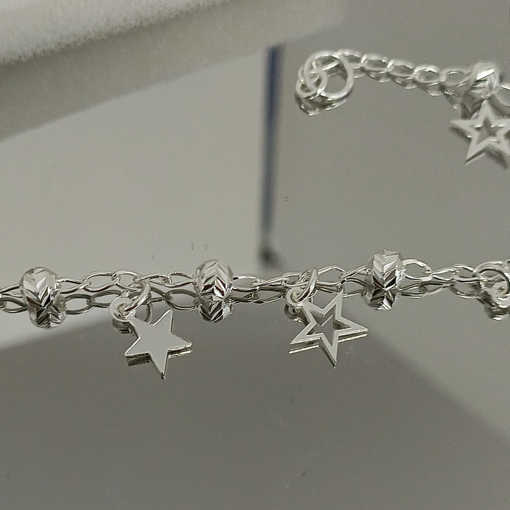 PULSERA TEJIDO ESPECIAL PLATA .925 18 CM 3.1 GR (NUEVO)