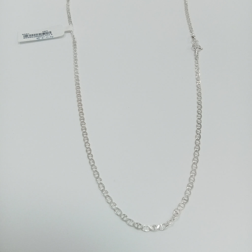 CADENA TEJIDO GUCHI PLATA .925 55 CM 3.5 GR (NUEVO)