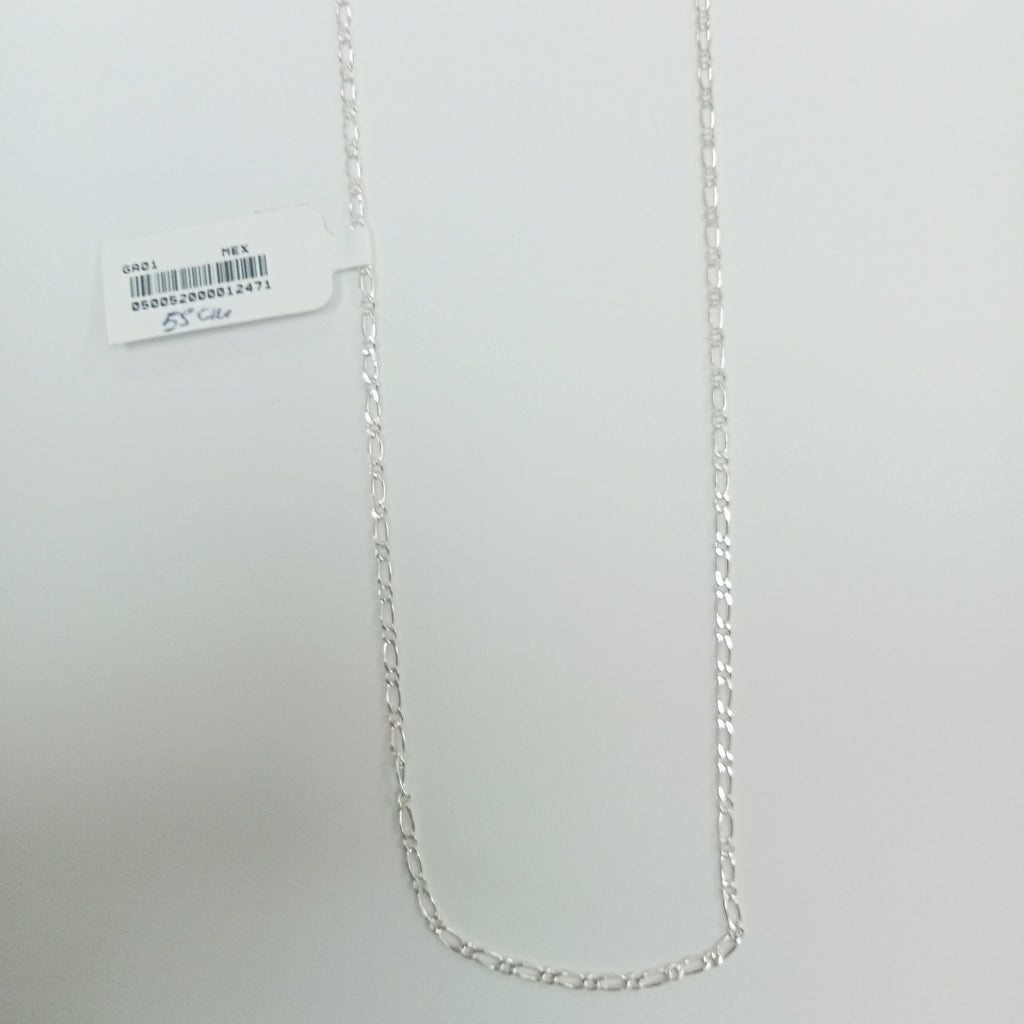 CADENA TEJIDO 1X1 PLATA .925 55 CM 3.2 GR (NUEVO)