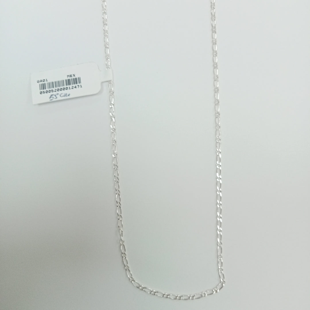 CADENA TEJIDO 1X1 PLATA .925 55 CM 3.2 GR (NUEVO)