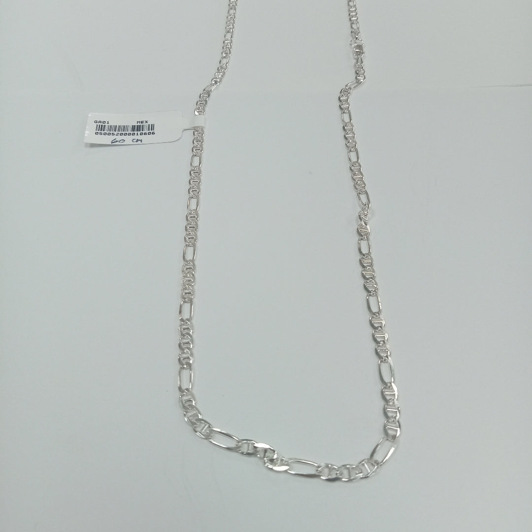CADENA TEJIDO 3X1 PLATA .925 60 CM 8.4 GR (NUEVO)