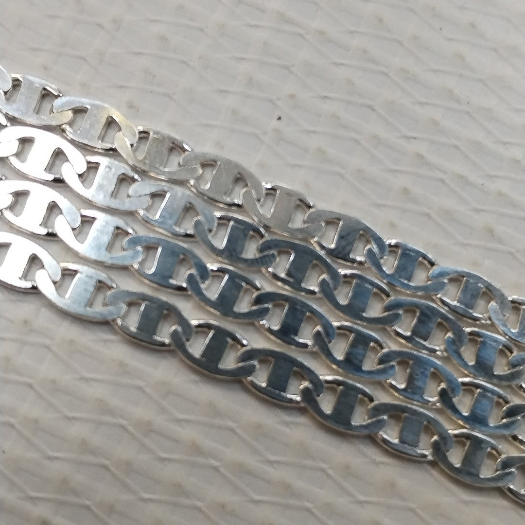 CADENA TEJIDO GUCHI PLATA .925 55 CM 9.1 GR (NUEVO)