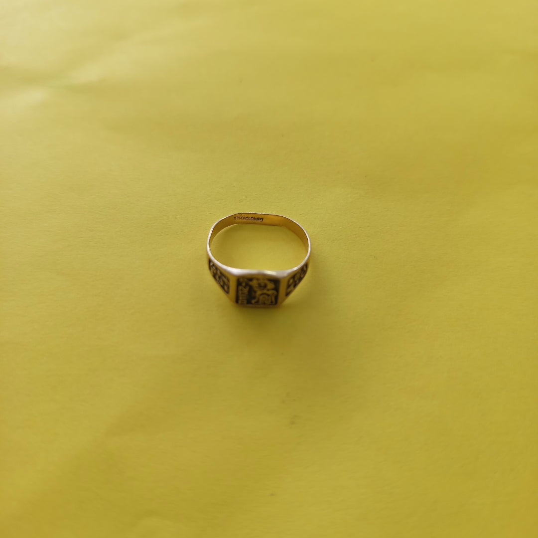 ANILLO DE GRADUACIÓN ORO 10 K 1,50 GRMS (SEMINUEVO)