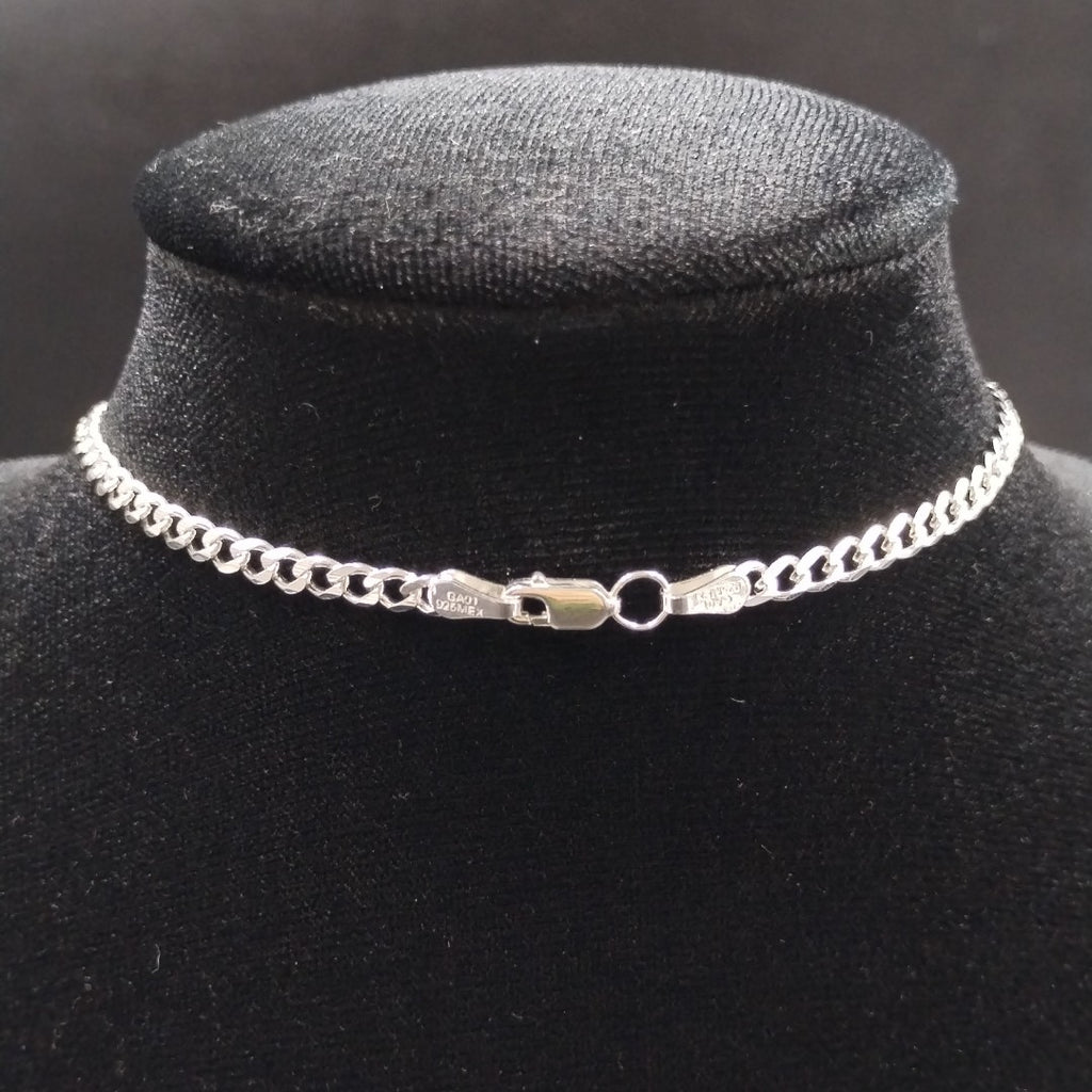 CADENA TEJIDO BARBADO PLATA .925 55 CM 11.8 GR (NUEVO)