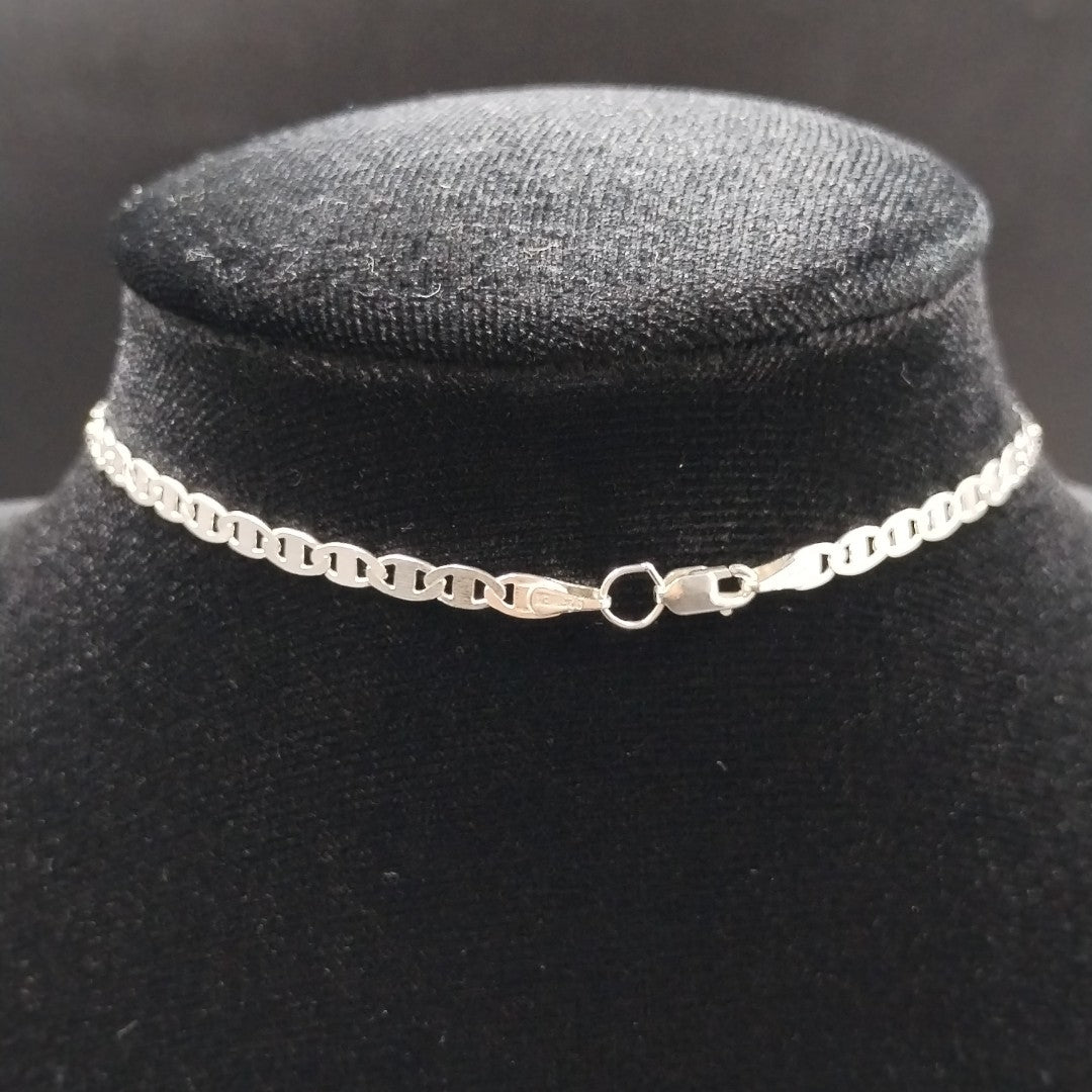 CADENA TEJIDO GUCHI PLATA .925 60 CM 9 GR (NUEVO)