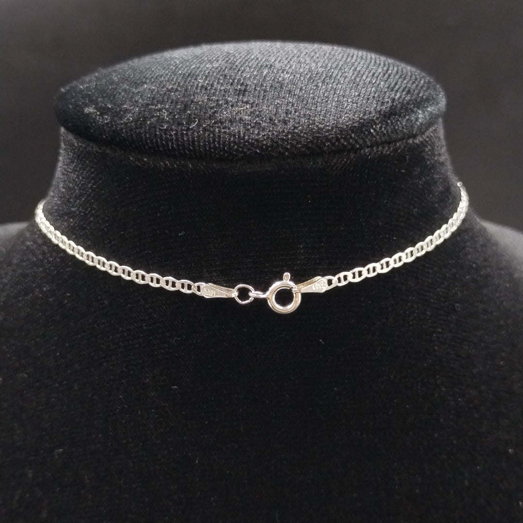 CADENA TEJIDO GUCHI PLATA .925 55 CM 3.7 GR (NUEVO)
