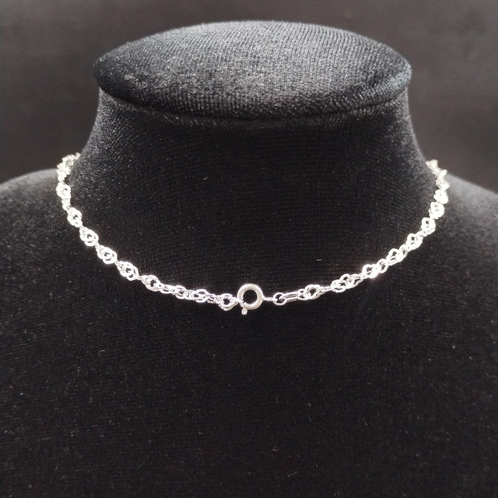 CADENA TEJIDO MEDIO TORZAL PLATA .925 55 CM 5.5 GR (NUEVO)