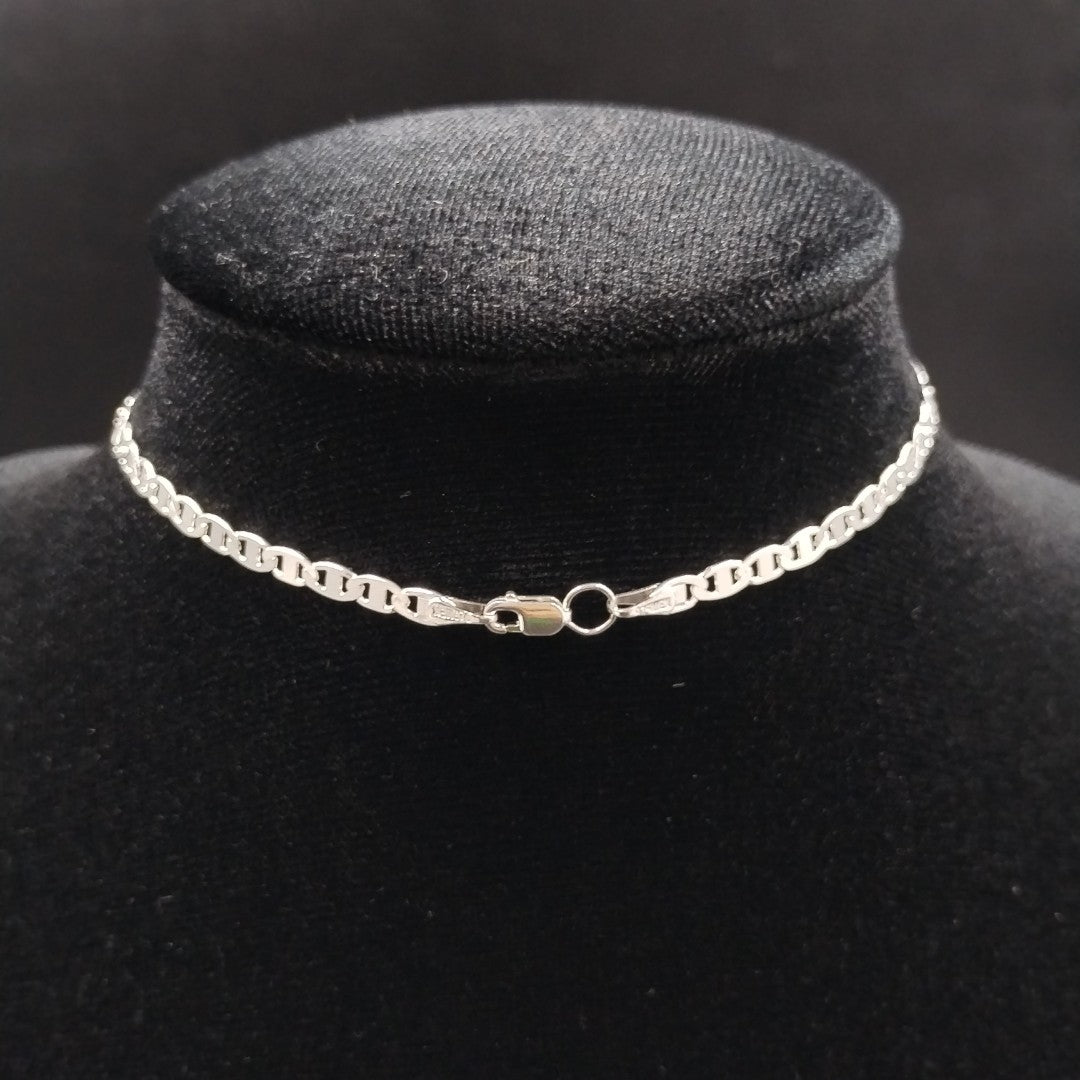 CADENA TEJIDO GUCHI PLATA .925 60 CM 9.7 GR (NUEVO)
