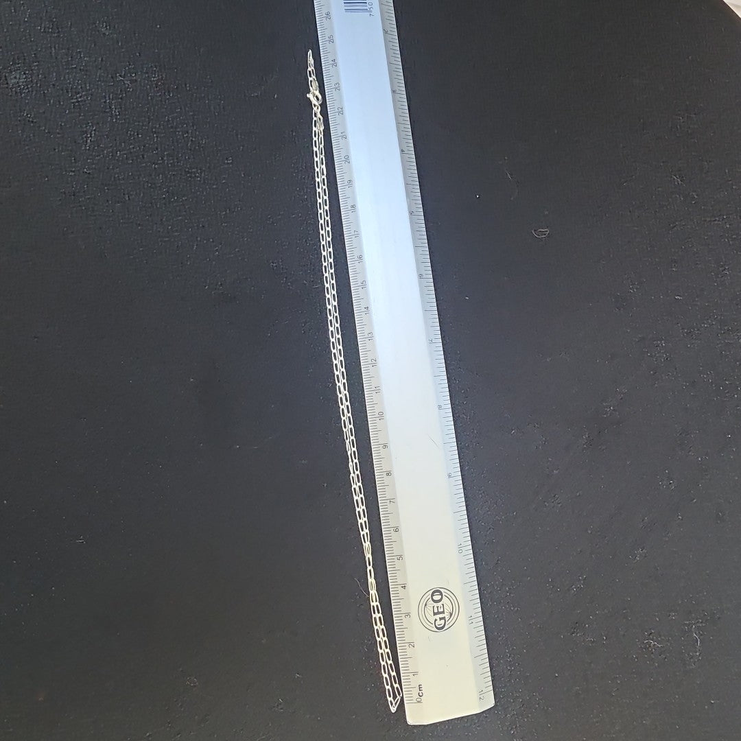 CADENA TEJIDO ESLABONES PLATA .925 50 CM 2.5 GR (NUEVO)