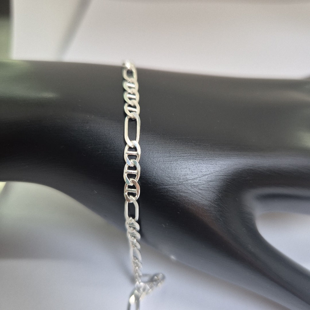 PULSERA TEJIDO 3X1 PLATA .925 16 CM 2.9 GR (NUEVO)